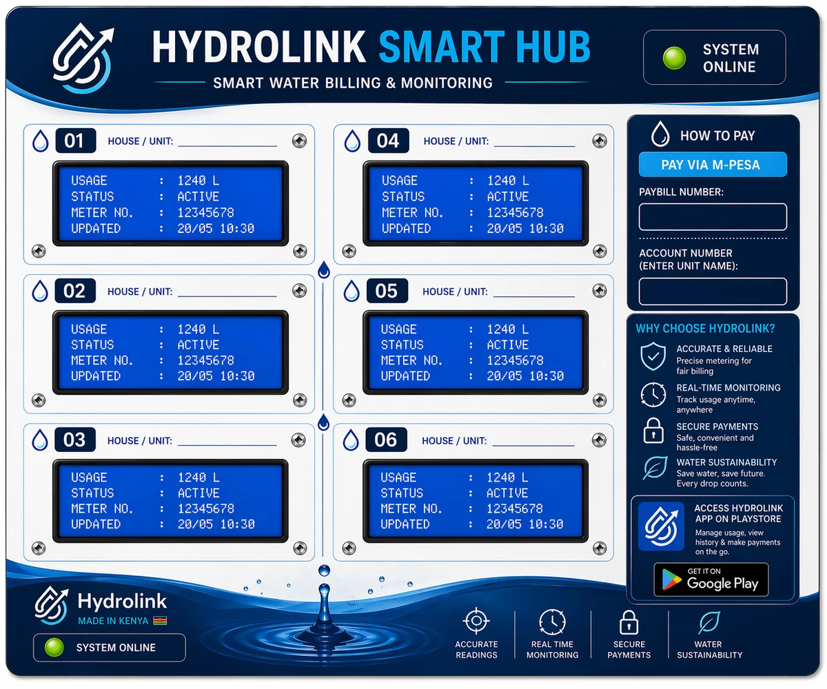 Hydrolink Hub billing panel